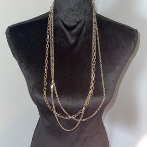 Gold layered necklace